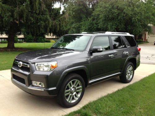 2013 toyota 4runner limited suv *third row seating* charcoal w/ black leather!!