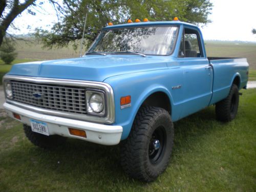 1972 chevy k20 4x4 3/4 ton c10 c20 gmc pickup fuel injected
