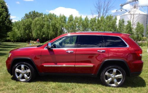 2012 jeep grand cherokee limited 4x4 deep cherry red 4-door 3.6l  1 owner