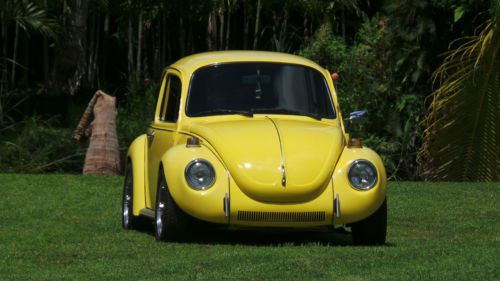 1973 vw super beetle, bug, yellow great shape