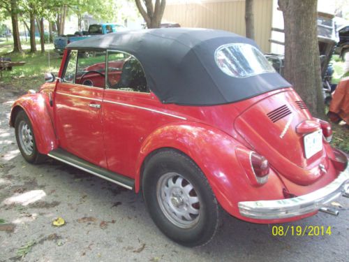 1968 vw volkswagen volkswagon beetle bug convertable NO RESERVE original, image 2