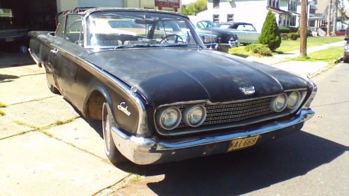 1960 ford galaxie sunliner convertible barn find project rat rod rare like edsel
