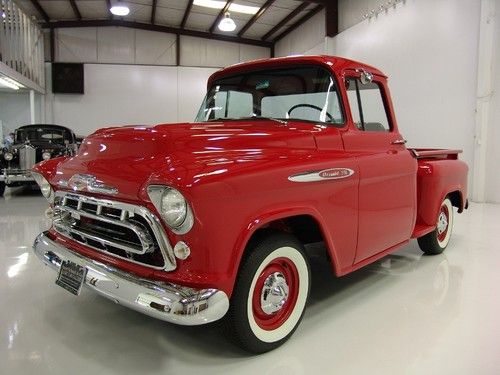 1957 chevrolet 3100 series pickup big window cab complete nut &amp; bolt restoration