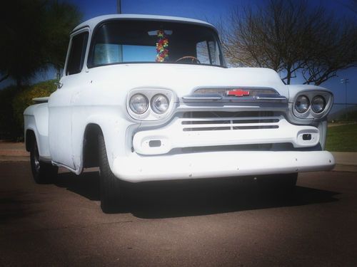 1959 chevrolet stepside pickup / rat rod / custom /easy project truck