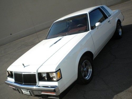 1986 buick t-type v6 turbo 500+hp*white*67k*mint must see &amp; read! jdlr