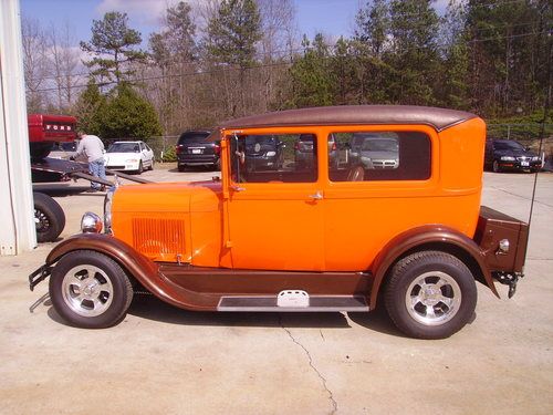 1929 ford model a 327 v8 350 trans steel body fiberglass fenders p/s p/b a/c