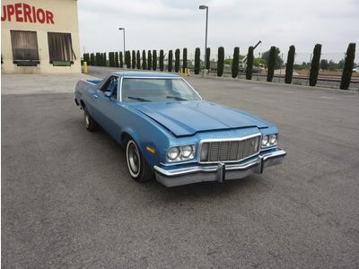 1975 ford ranchero gt 351 v8 2v auto p/steer and factory air cond $1999 start