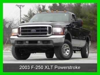 2003 ford f250 xlt 4x4 4wd regular cab 6.0l powerstroke turbo diesel no reserve