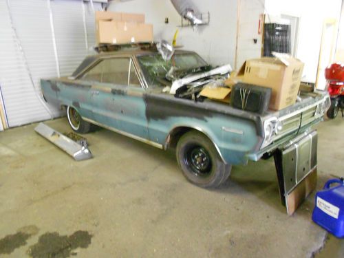 1967 plymouth belvedere project - rust free, filler free body - needs resto