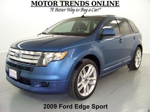 Sport navigation pano roof sync leather suede htd seats 2009 ford edge 46k