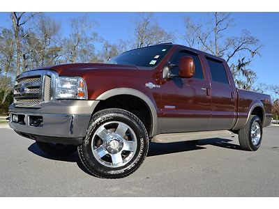 2007 ford f-250 crew cab king ranch fx4 diesel 20s