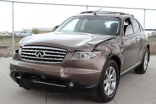 2008 infiniti fx35 damaged salvage fixer runs! loaded low miles rear view camera
