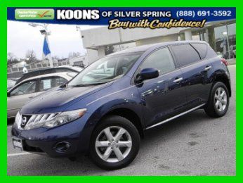 2009 nissan murano awd suv leather interior! cvt with xtronic, dual climate!