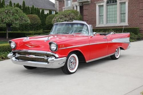1957 chevy bel air convertible frame off restoration rare pwr steering pwr brake