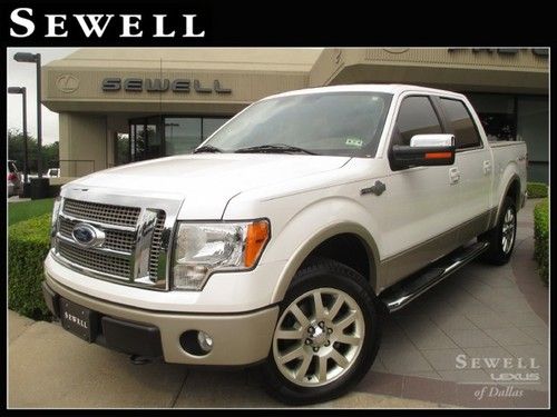 2010 ford f150 king ranch 4x4 supercab backup cam park assist ac seats 1-owner