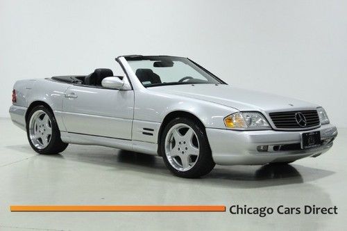 01 sl500 sport roadster xenon 6cd heated seats 27k low miles clean history rare