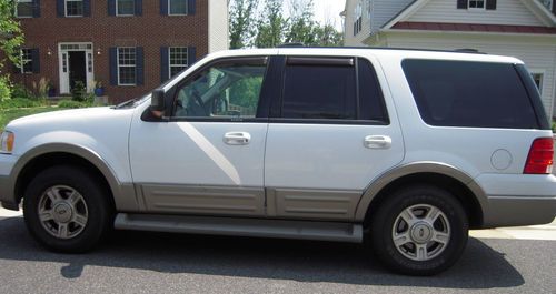 2003 ford expedition eddie bauer sport utility 4-door 5.4l white exterior