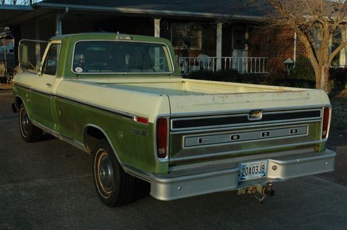 Buy used 1974 FORD F100 CAMPER SPECIAL PICKUP TRUCK in Tuscumbia, Alabama, United States