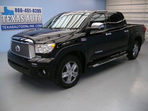 We finance!! 2010 toyota tundra crewmax limited 5.7 auto roof heated seats 1 own