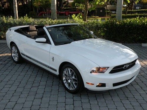 12 mustang v6 automatic convertible leather pony pkg shaker sync bluetooth
