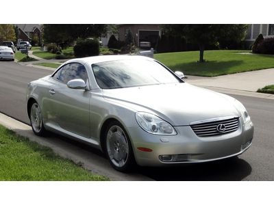 2003 lexus sc430 convertible heated leather clean carfax low miles warranty