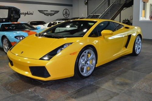 Lamborghini gallardo 6-speed yellow 5.0l v10 pw pdl