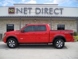 12 4wd supercrew htd-cld lthr 20k mi buckets 1 owner net direct auto texas