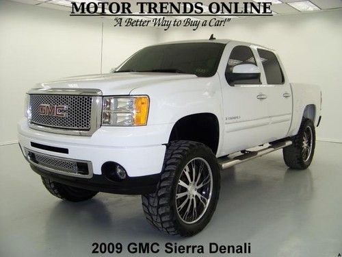 4x4 lifted denali custom wheels leather htd seats 2009 gmc sierra 1500 48k