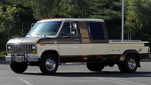 A RARE FIND-1987 FORD E350 XL EXTENDED TURBO DIESEL-DUALLY-XLNT COND-NO RESERVE, image 1