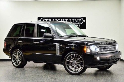 2008 range rover supercharged blk/blk w/ rear dvd's