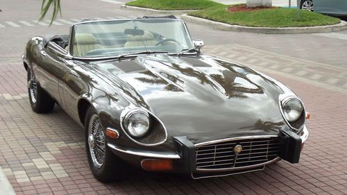 1974 jaguar xke siii v12 roadster. pristine car. first leather with patina.