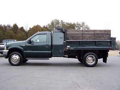 Rust free one owner 2002 ford f450 xl 4x4 7.3l diesel dump bed with center ibox