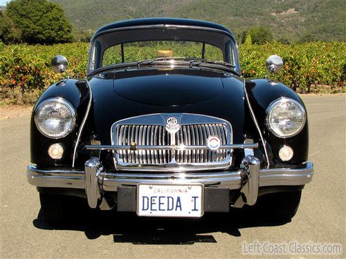 1959 mga coupe restored, black/red california car frame-off restoration