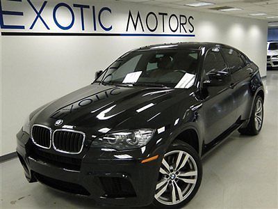 2012 bmw x6 m awd! nav rear-cam heads-up heated-sts pdc 20"whls warranty 1-owner