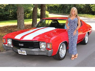 1972 chevy chevelle ps pdb factory ac 350 4 speed see video great driver