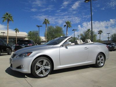 2012 silver automatic 3.5l v6 leather navigation miles:9k convertible certified