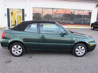 2002 volkswagen cabrio we finance clean carfax very low miles must see very rare
