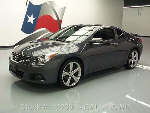 2010 nissan altima 2.5s coupe sunroof leather 20&#039;s 49k! texas direct auto
