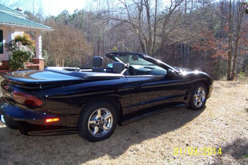 1998 pontiac firebird trans am convertible 2-door 5.7l, one owner 11,000 miles