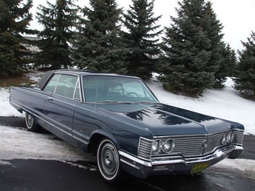 1968 chrysler imperial crown #s matching 440 with factory air rare 2dr survivor!