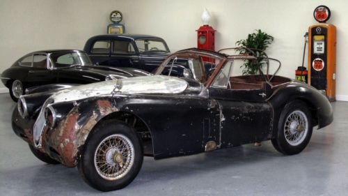 Xk120 dhc california barn find #match solid frame needs full resto