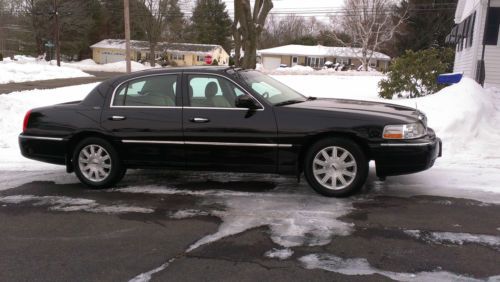 2007 black lincoln town car signature limited edition, 4.6l engine