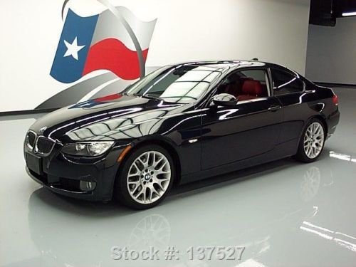 2009 bmw 328i coupe sport/prem sunroof red leather 64k texas direct auto