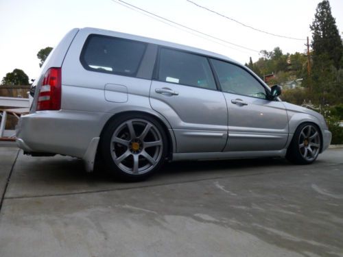 2004 subaru forester xt  5 speed stanced slammed hellaflush