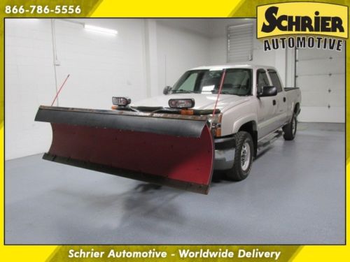2004 chevy silverado 2500 hd ls pewter hitch receiver 4x4 bed liner snow plow