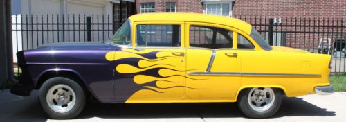 1955 chevy 210 bel air 4 door custom paint sedan