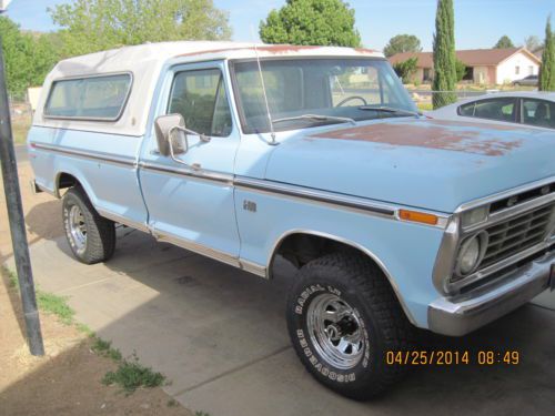 1973 73 Ford F-100 Ranger 4 wheel drive 4x4 longbed Arizona rust free truck, image 1
