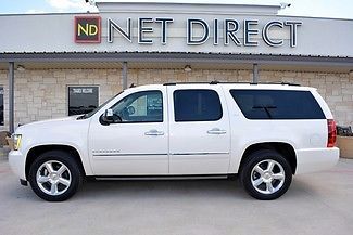 11 chevy 4x4 5.3 v8 htd cooled leather dvd 3rd row 68k mi net direct auto texas