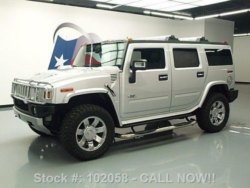 2009 hummer h2 lux 4x4 quad leather sunroof nav dvd 72k texas direct auto