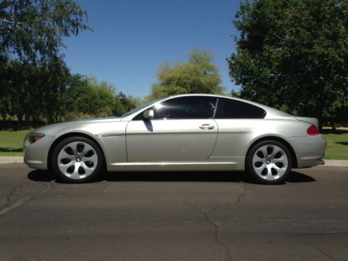 2005 bmw 645ci coupe sport, premium sound and cold weather ridiculous condition!